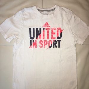 Set of 4 Adidas shirts, boys size 7